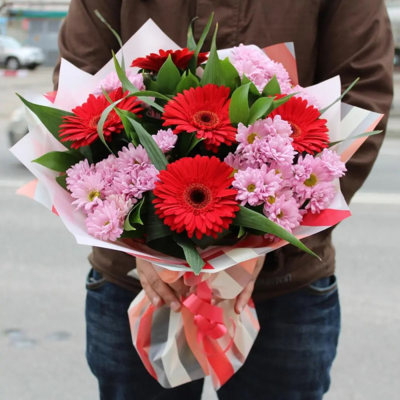 Букет цветов «Теплые чувства»
